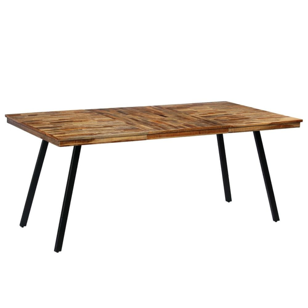 Petromila vidaXL Jedálenský stôl z recyklovaného dreva a ocele, 180x90x76 cm